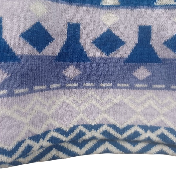 Duluth S'no Sweat Festive Nordic Fair Isle Mockneck Coolmax Sweater Shirt Small - Picture 4 of 6